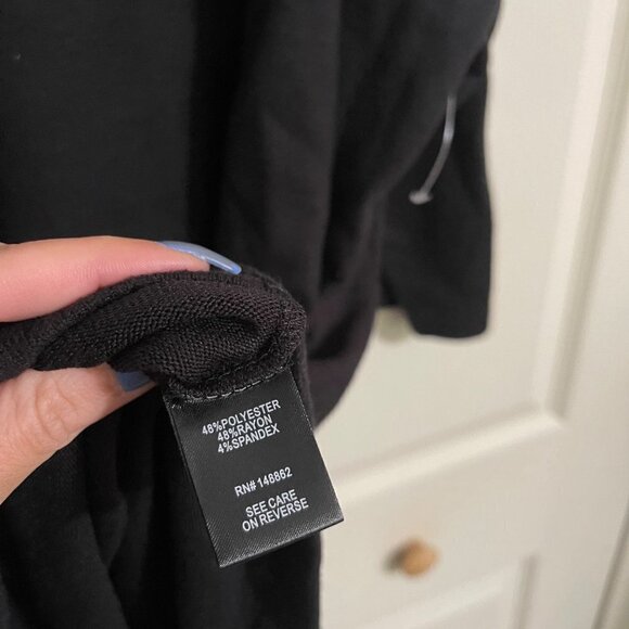 Torrid Womens NWOT Super Soft Plush Black Dolman Long Sleeve Sleep Tee Shirt 2X - Picture 6 of 8